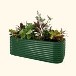 Vego Garden | 32" Extra Tall 10 In 1 Modular Metal Raised Garden Bed Kit | British Green