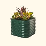 Vego Garden | 32" Extra Tall 4 In 1 Modular Metal Raised Garden Bed Kit | British Green